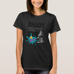 CAMISETA MICROSCOPIO DIVERTIDO, BIÓLOGOS MICROBIÓLOGOS FRIK
