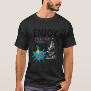 CAMISETA MICROSCOPIO DIVERTIDO, MICROBIÓLOGOS FRIKI DE LA B