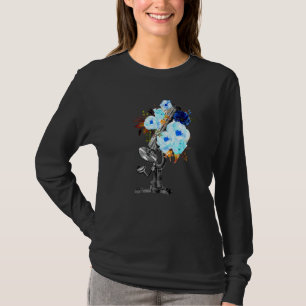 Camiseta Microscopio Floral Laboratorio Médico Biología Mic