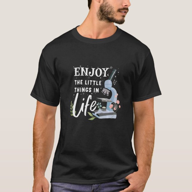 Camiseta microscopio gracioso, microbiólogos nerd de biolog (Anverso)
