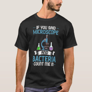 Camiseta Microscopio Microbiología Laboratorio Biología Cie