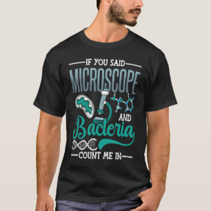 Camiseta Microscopio Microbiología Laboratorio Biología Cie
