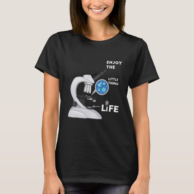 Camiseta Microscopio Microbiólogos Biología nerd science la (Anverso)
