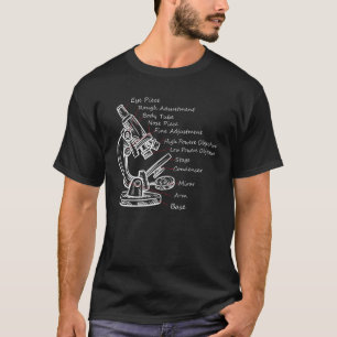 Camiseta Microscopio Para Hombres Biología De Mujeres Nervi