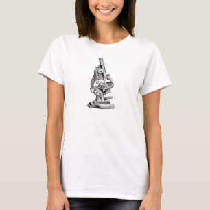 Camiseta Microscopios retros del ilustracion del