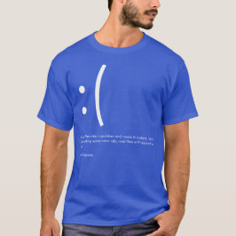 Camiseta Microsoft Blue Screen of Death Tee