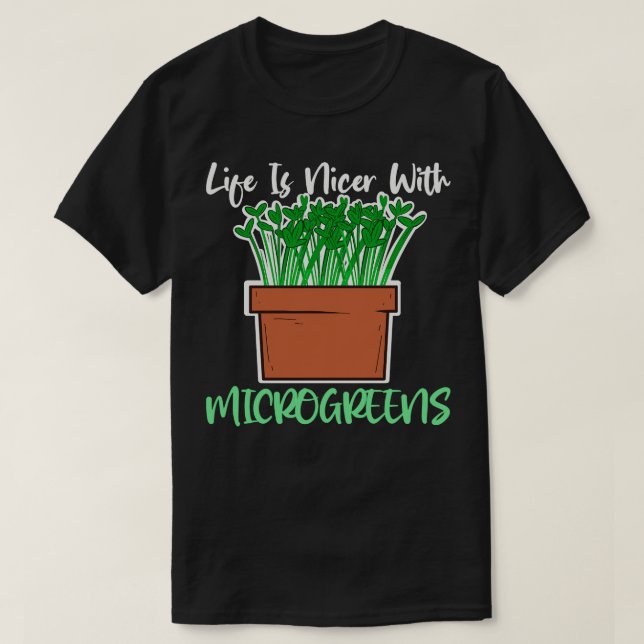 Camiseta Microvegetales sanos para agricultura de jardinero (Diseño del anverso)