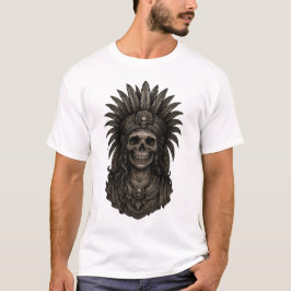 Camiseta Mictecacihuatl Calavera de la diosa de la muerte a