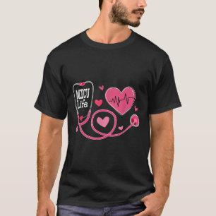 Camiseta Micu Enfermera Corazón de San Valentín Intensivo m