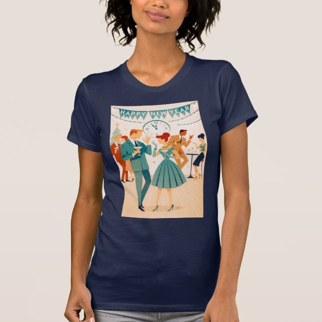 Camiseta Mid Century Happy New Year The Martini Dance (Anverso)