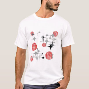 Camiseta Mid Century Modern Starbursts y Globos