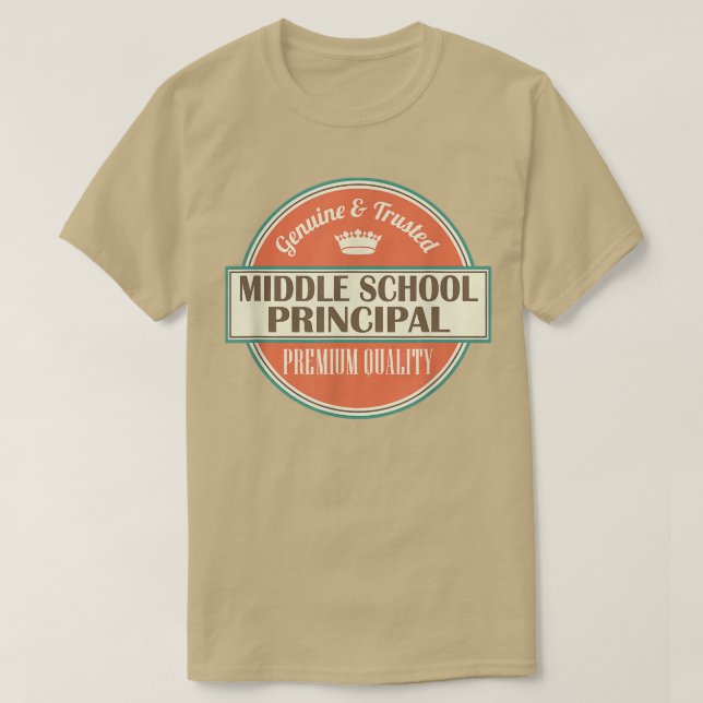 Camiseta Middle School PrincipalFunny Job Gift Idea  (Diseño del anverso)