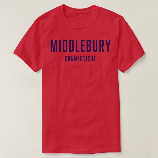 Camiseta Middlebury Connecticut TShirt (Diseño del anverso)