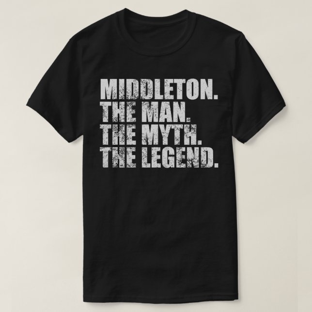 Camiseta MiddletonMiddleton Nombre de la familia Middleton  (Diseño del anverso)