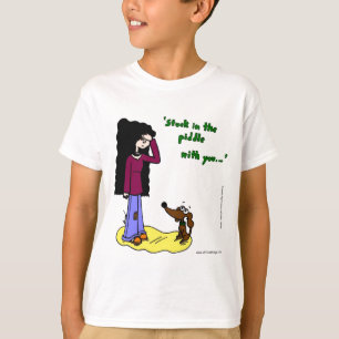 Camiseta Midge "Atrapado En Piddle With You" Niños Tee Bási
