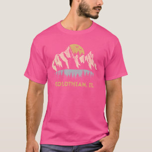 Camiseta Midlothies Illinois Mountain Sunset IL