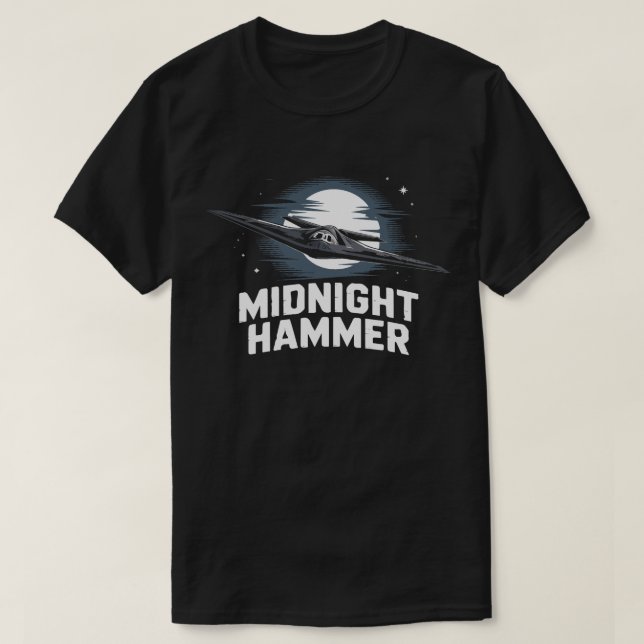 Camiseta Midnight Hammer B-2 Stealth Bomber | GBU- (Diseño del anverso)