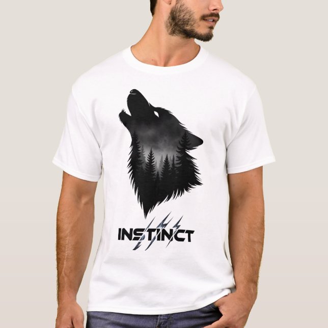 Camiseta Midnight Howl , alpha wolf Graphic Tee (Anverso)
