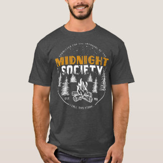 Camiseta Midnight Society Team Camping Camper Campfire 