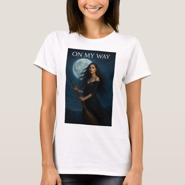 Camiseta Midnight Witch Flight (Anverso)