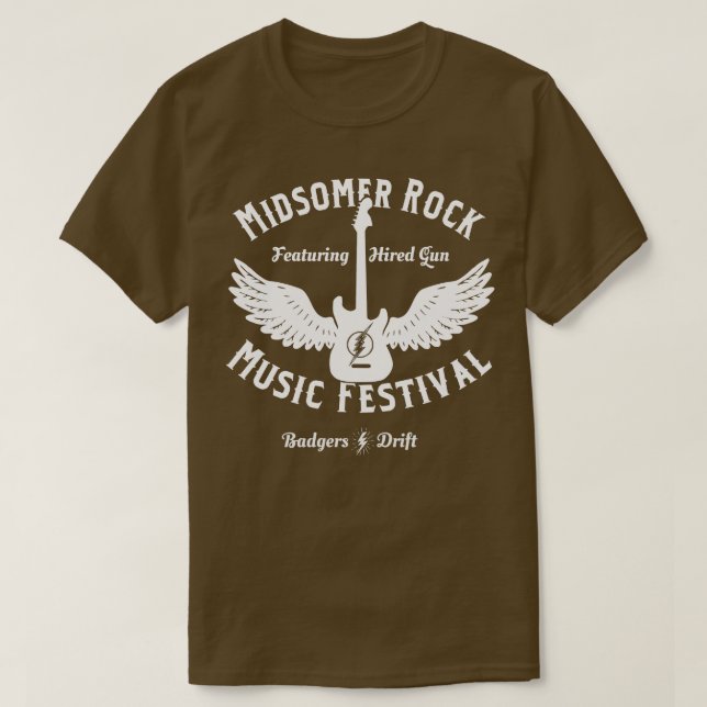 Camiseta Midsomer Rock Festival de Música Midsomer Murders (Diseño del anverso)