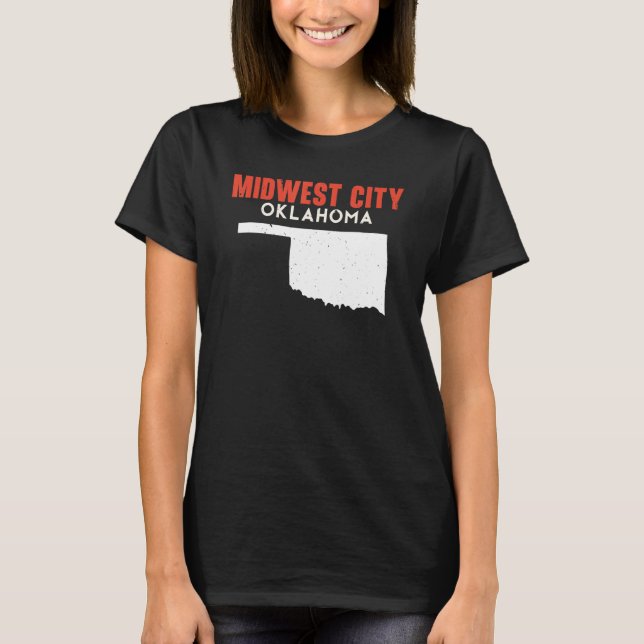 Camiseta Midwest City USA State America Travel Oklahoman (Anverso)