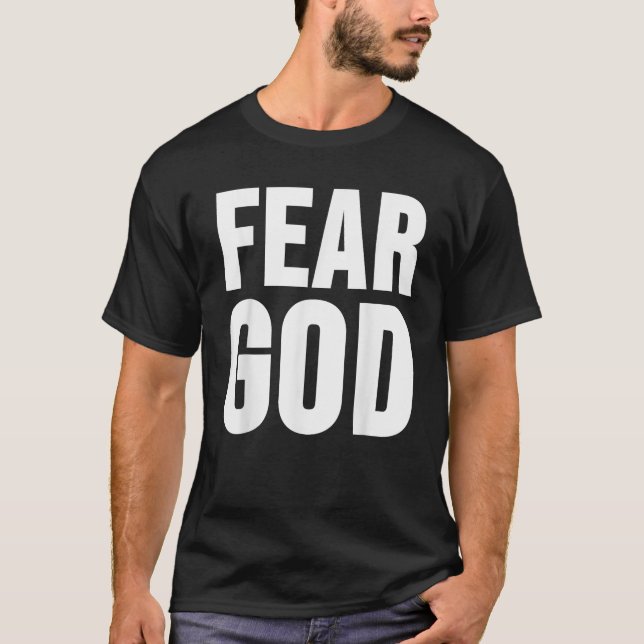 Camiseta Miedo a Dios (Anverso)