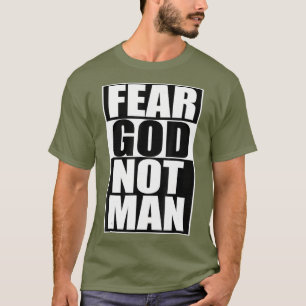 Camiseta Miedo a Dios no al hombre Guay Cristiano Divertido