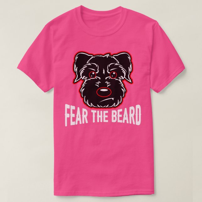 Camiseta Miedo a la barba Schnauzer Lover s (Diseño del anverso)