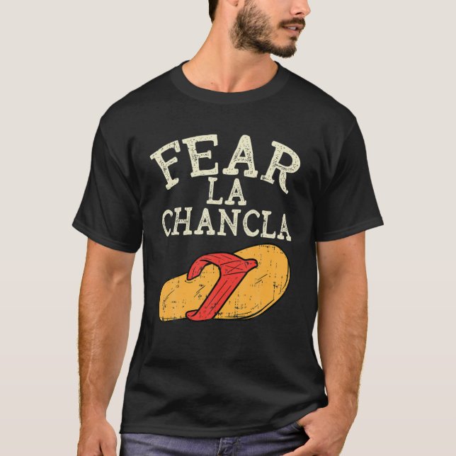 Camiseta Miedo a la Chancla Funny Cinco De Mayo Mexica (Anverso)