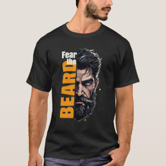 Camiseta Miedo a la mitad de la cara de la barba
