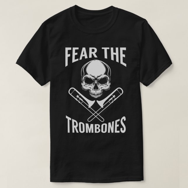 Camiseta Miedo a los trombones de la explosión (Diseño del anverso)