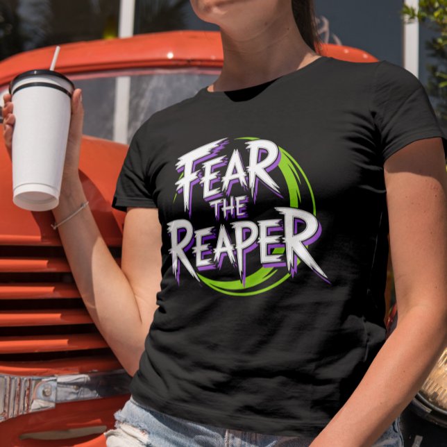 Camiseta Miedo a que el Soul de los pañales inspire el crom (Fear the Reaper Soul Eater Inspired Y2K Chrome)
