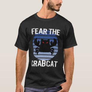 Camiseta Miedo Al Crabcat - Gracioso Criptozo De Gato Craba