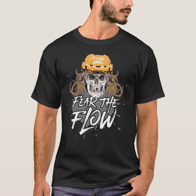 Camiseta Miedo al flujo (pelo de hockey) (Anverso)