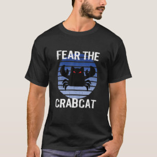Camiseta Miedo al gato cangrejo cangrejo gracioso Criptozoo