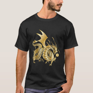 Camiseta Miedo al oro Dragon chino Fire Ball