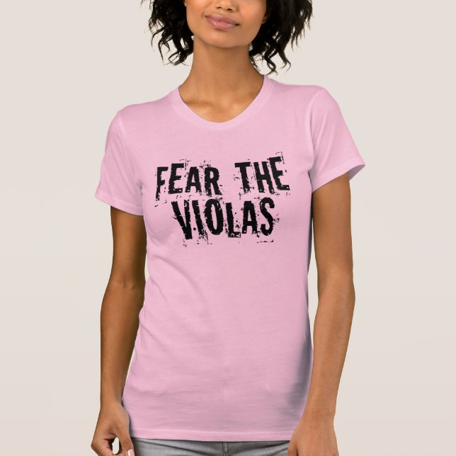 Camiseta Miedo divertido las violas (Anverso)