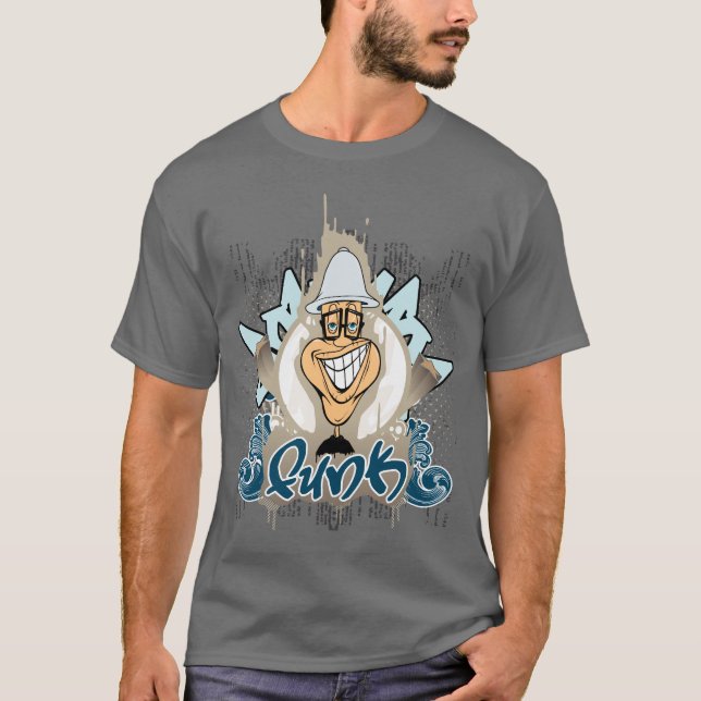Camiseta Miedo en gris (Anverso)