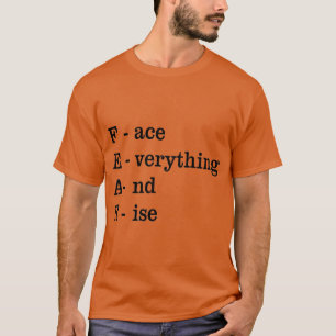 Camiseta MIEDO, Enfrenta Todo y Levántate