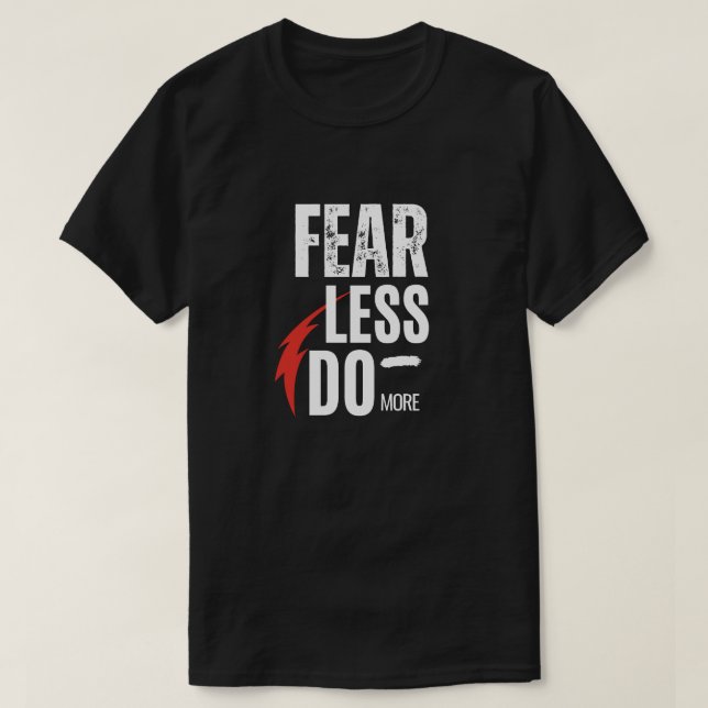 Camiseta Miedo menos que hacer más (Diseño del anverso)