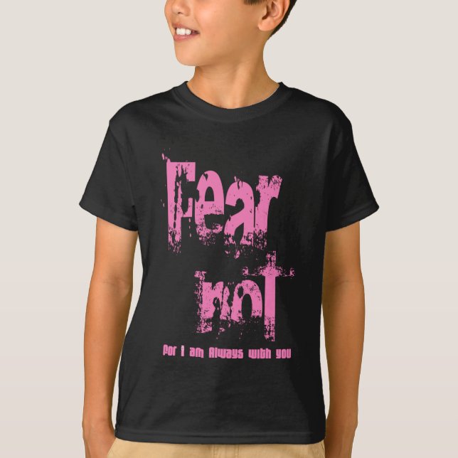 Camiseta Miedo No Grunge Rosa Cristiano (Anverso)