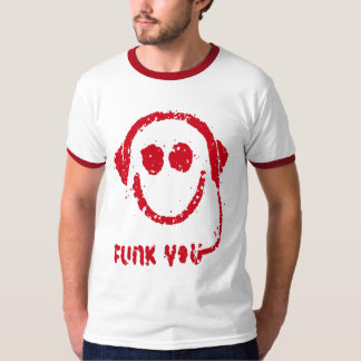 Camiseta Miedo usted (blanco/rojo)