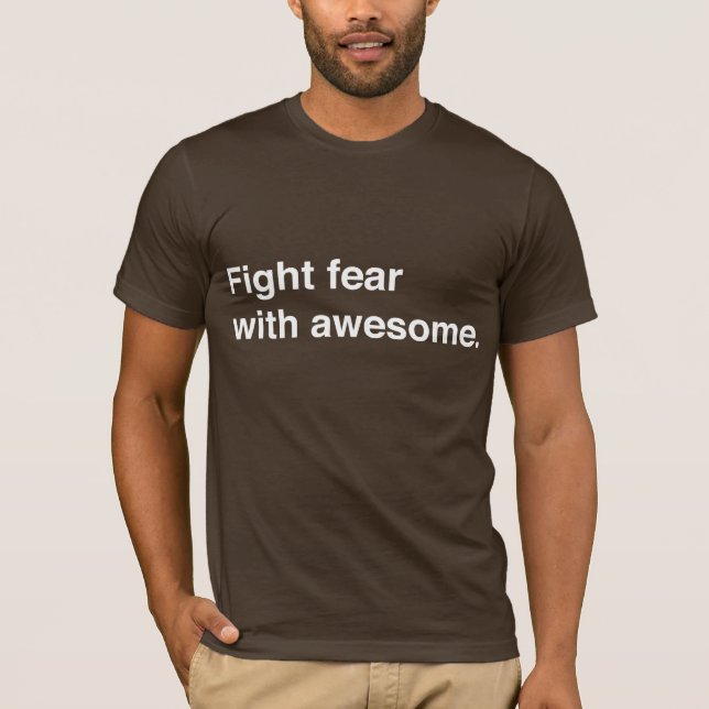 Camiseta Miedo w/Awesome T de la lucha (Anverso)