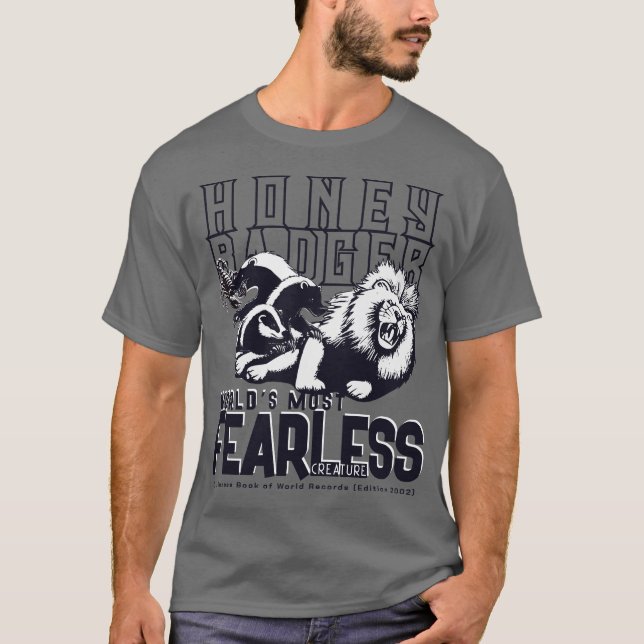 Camiseta Miel Badger sin miedo (Anverso)