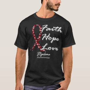Camiseta Mieloma Conciencia Fe Esperanza Amor En Esta Famil