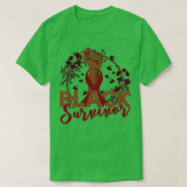 Camiseta Mieloma múltiple Conciencia sobre el cáncer Superv (Diseño del anverso)