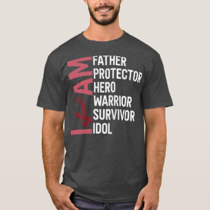 Camiseta Mieloma Múltiple Conciencia Soy Padre Hero Warrio