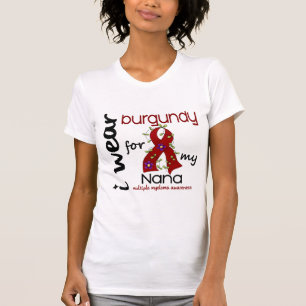 Camiseta Mieloma múltiple LLEVO BORGOÑA PARA MI NANA 43