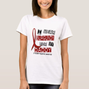 Camiseta MIELOMA MÚLTIPLE llevo Borgoña para mi papá 37